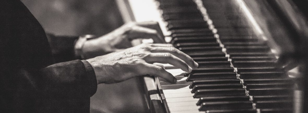 Man playing a piano