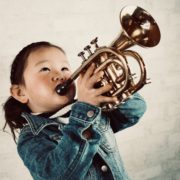 Girl with a trumpet